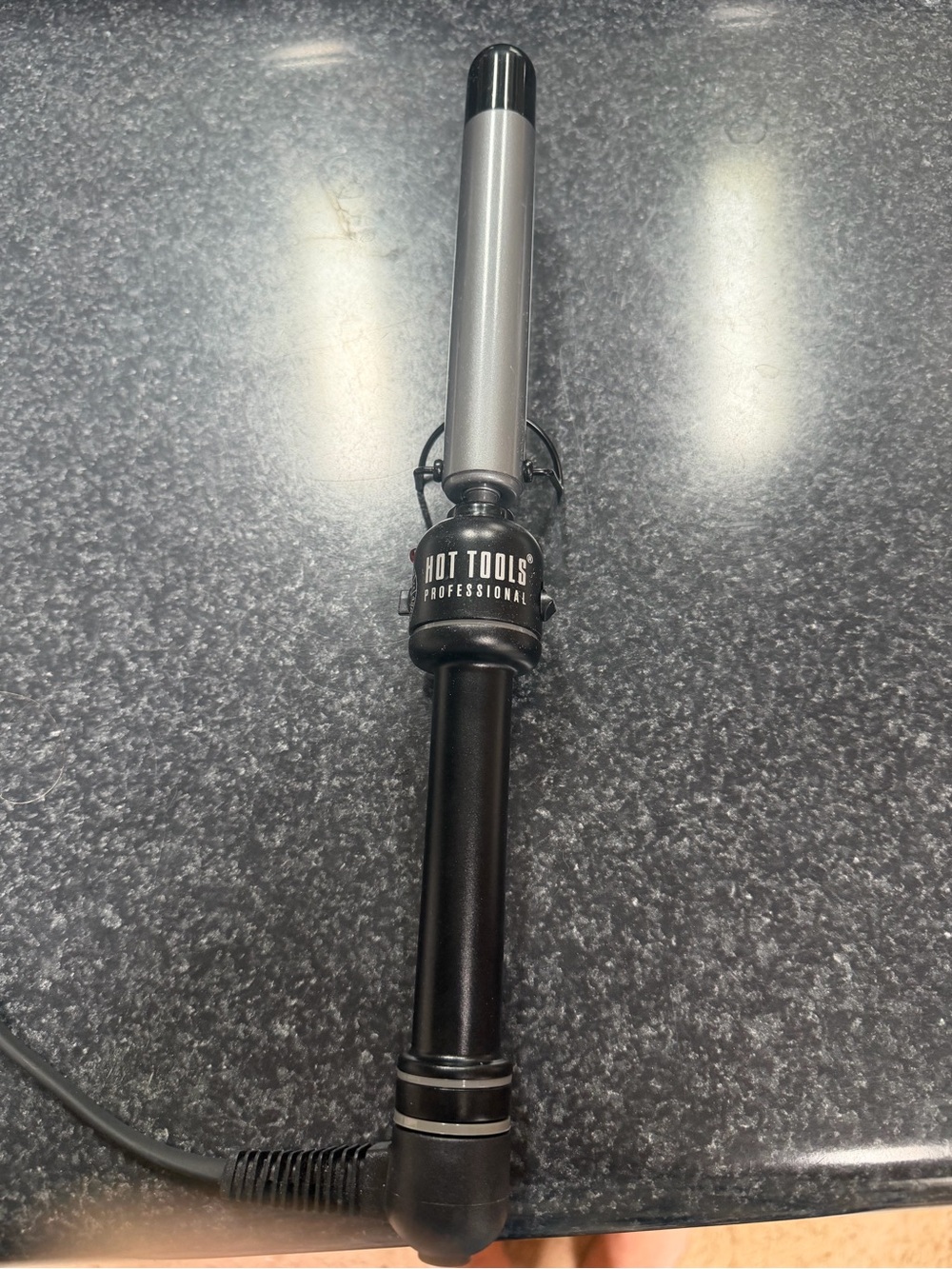 Hot Tools Professional 1” Silver & Black Ceramic Curling Wand